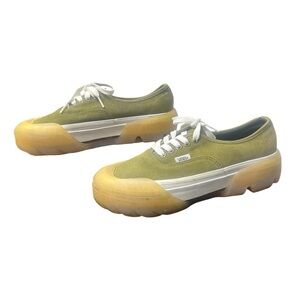 🟢 Vans Authentic Platform Lug – Olive Suede – Women’s 9